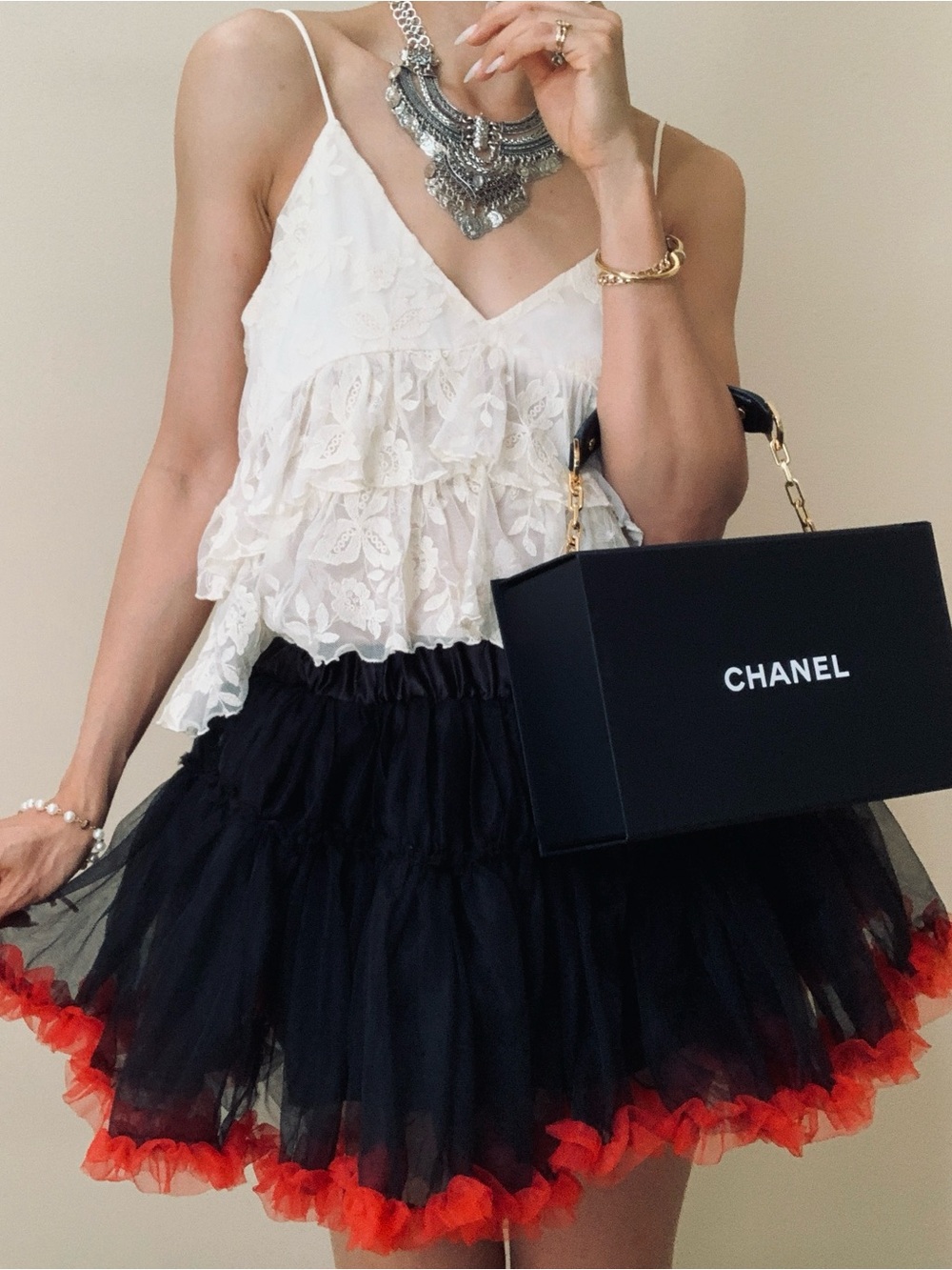 Brand New Lace mini skirt